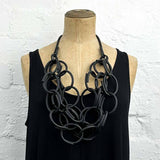 Versatile rubber chain necklace
