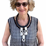 rings & squares short necklace