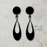 black drop earrings