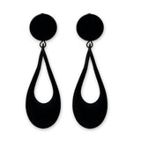 black drop earrings