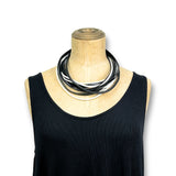 MULTI-STRAND RUBBER NECKLACE