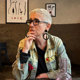 Square Rubber O Earrings