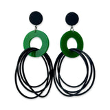 recycled rubber designer earrings, OH So Fabulous -New Colours