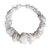 cream ruffle collar