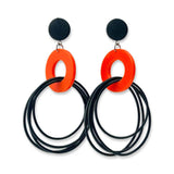 recycled rubber designer earrings, OH So Fabulous -New Colours