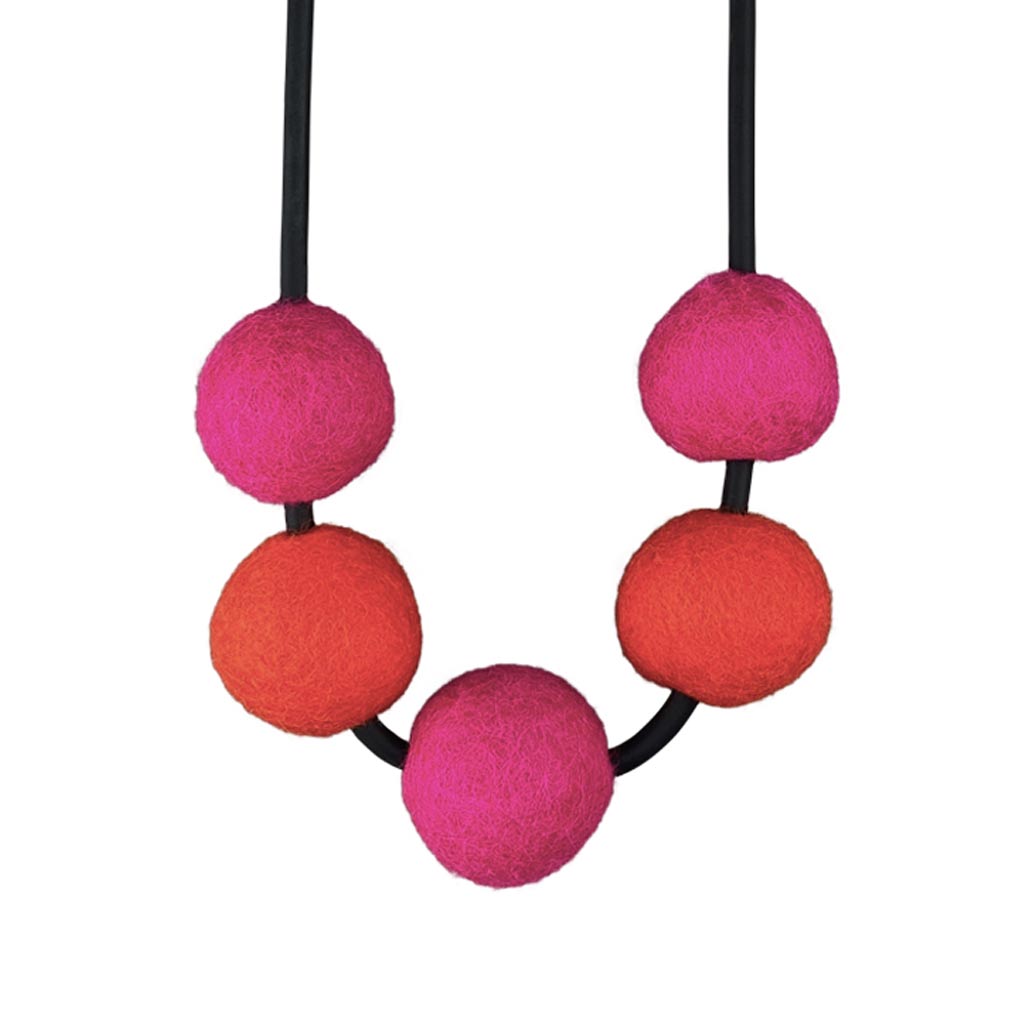Short Chunky Felt Necklace