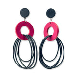 recycled rubber designer earrings, OH So Fabulous -New Colours
