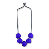 short felt necklace: chunky 5fb necklace