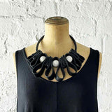 Big Squiggle, Rubber and Resin Necklace -discontinued