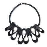 Big Squiggle, Rubber and Resin Necklace -discontinued