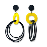 recycled rubber designer earrings, OH So Fabulous -New Colours
