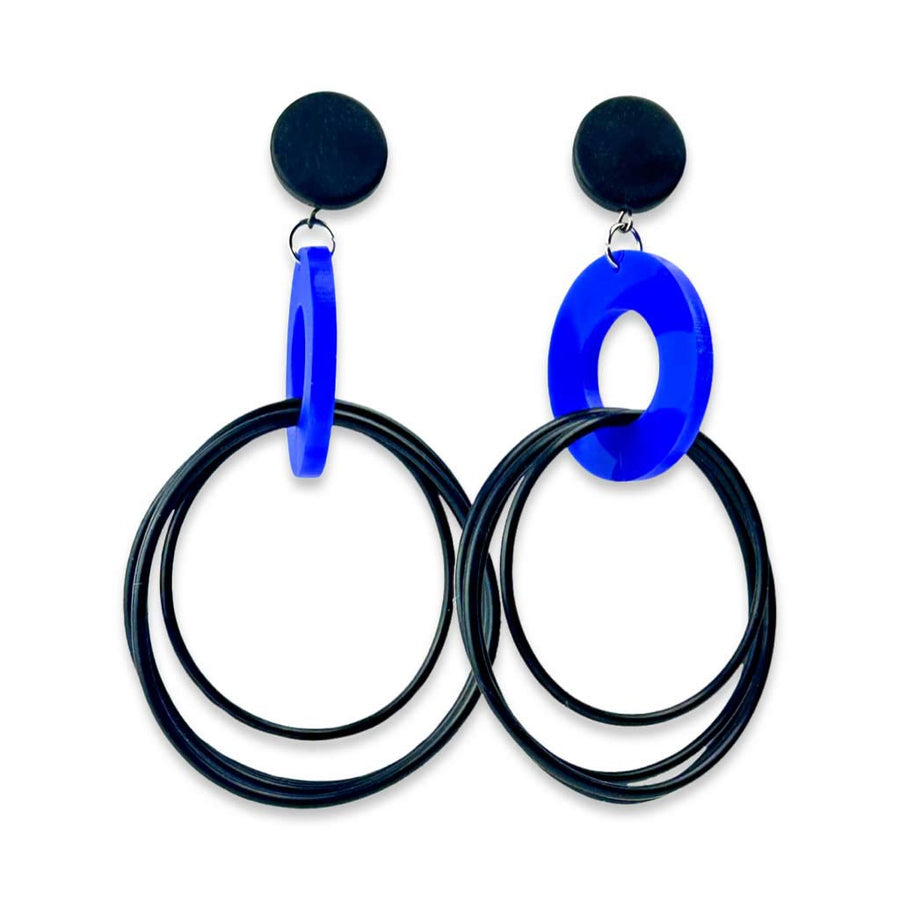recycled rubber designer earrings, OH So Fabulous -New Colours