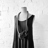 Dramatic Long Knot Necklace