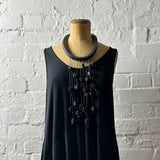 cascading wooden necklace