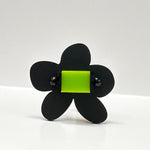 Flower shaped chunky perspex ring