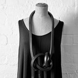 Dramatic Long Knot Necklace