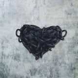 Loopy Rubber Heart Brooch