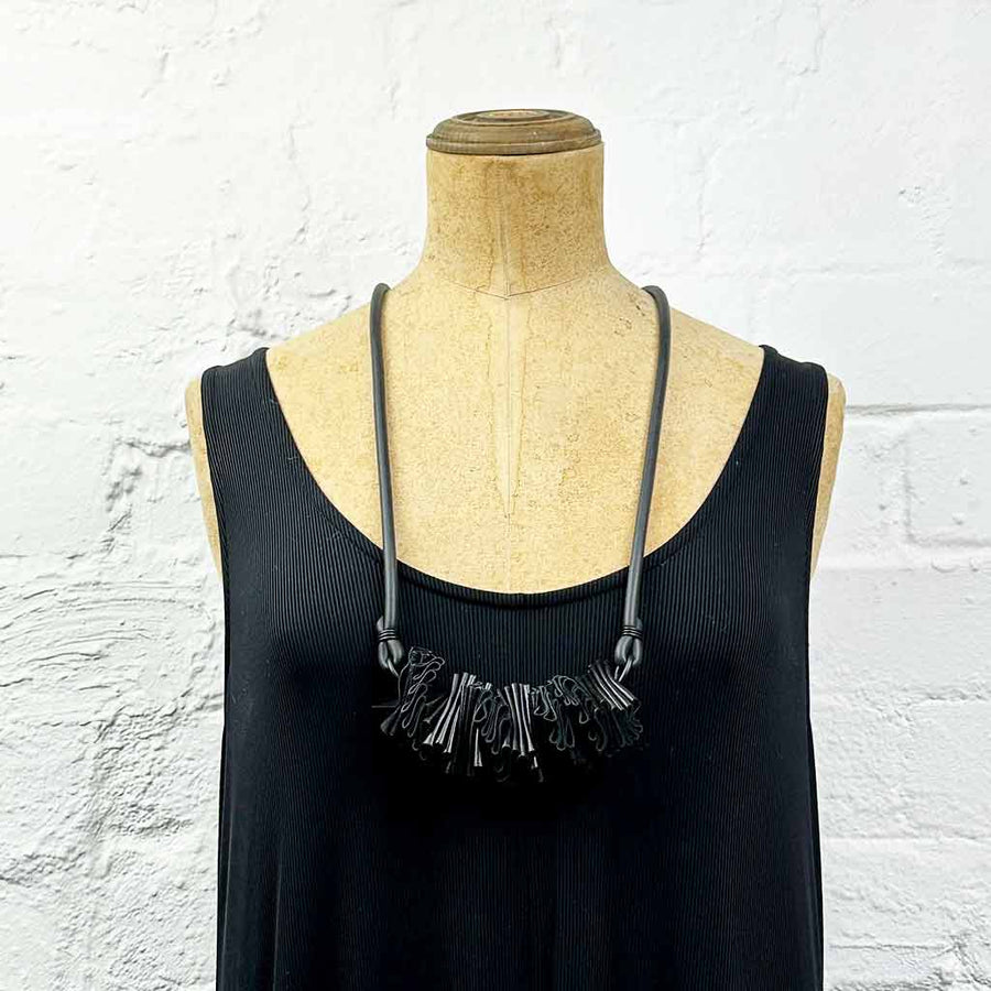 ruffle necklace