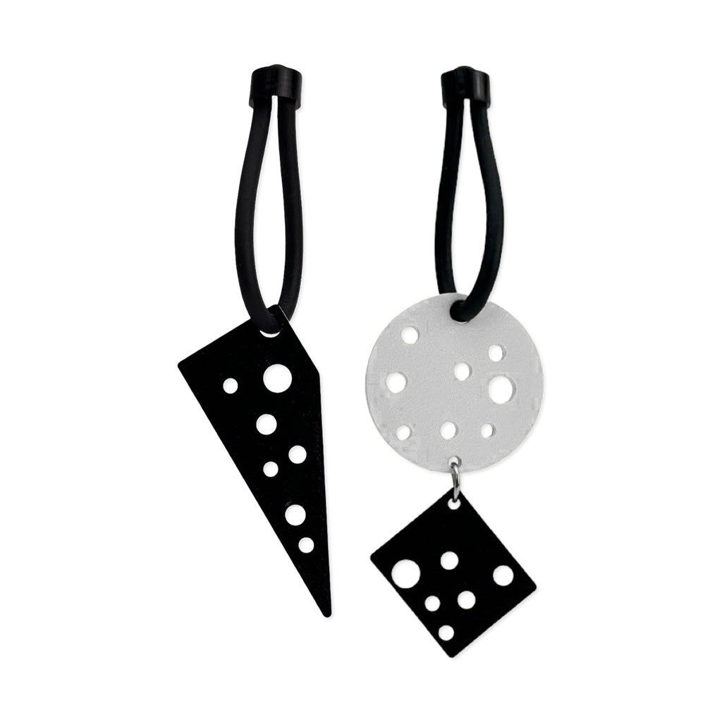 asymmetric edgy earrings, Revenge