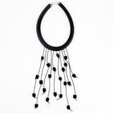 cascading wooden necklace