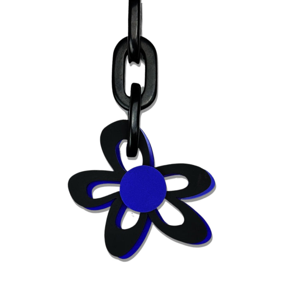 Short Flower Power Necklace Abstract