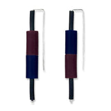 column earrings