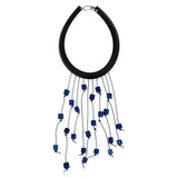 cascading wooden necklace
