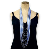Hand-dyed rubber necklace -samples
