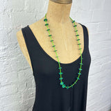 recycled African vulcanite vinyl bead necklaces