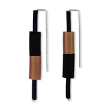 column earrings