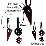 asymmetric edgy earrings, Revenge