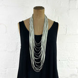 Hand-dyed rubber necklace -samples