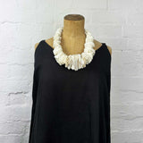 cream ruffle collar
