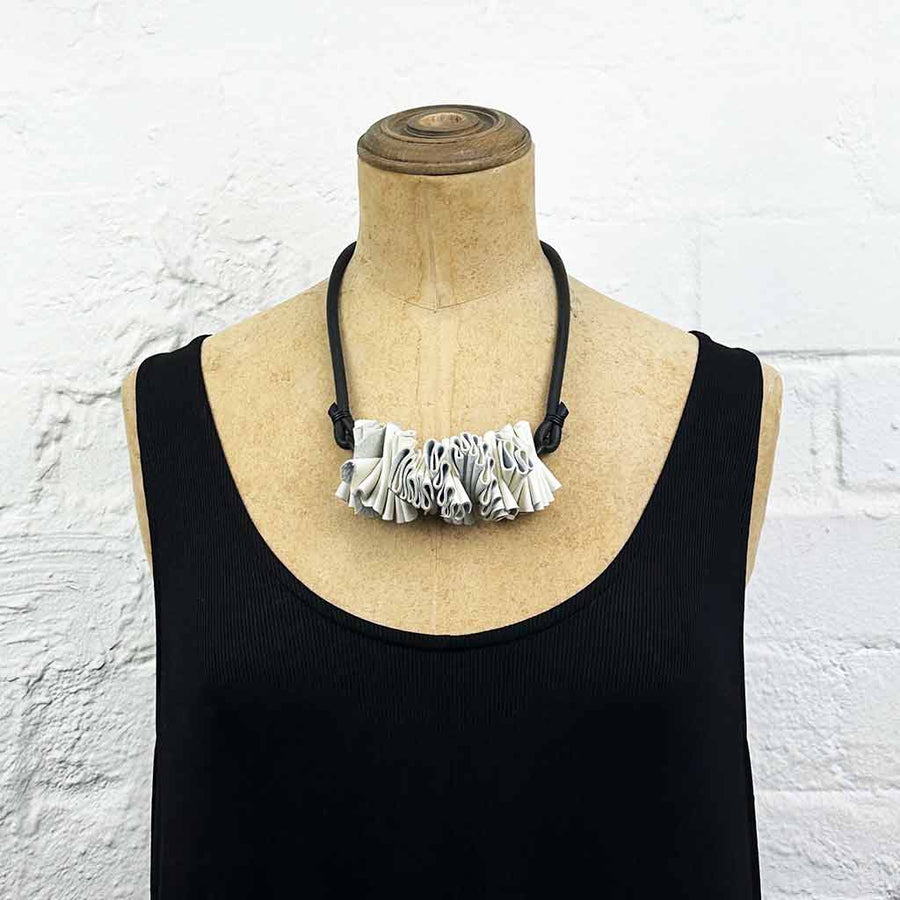 ruffle necklace