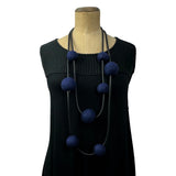 8 chunky felt beads