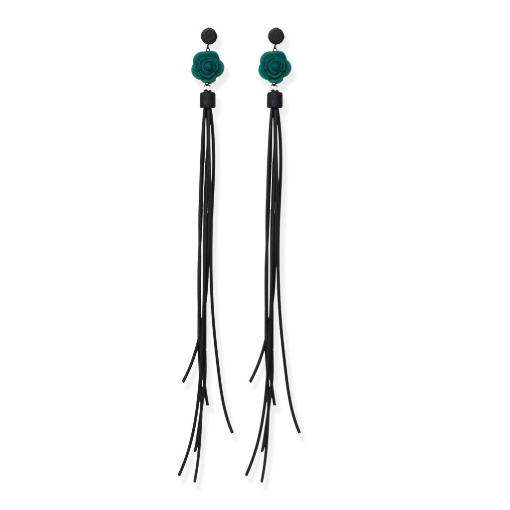 Flower earrings end colours