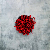 Loopy Rubber Circle Brooch