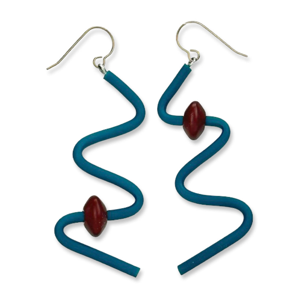 Squiggle earrings