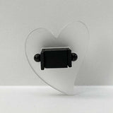 Large chunky heart ring