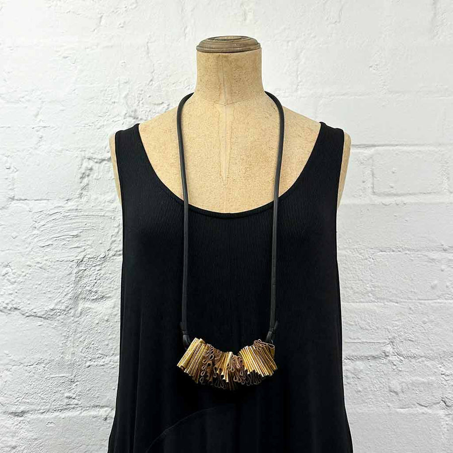 ruffle necklace