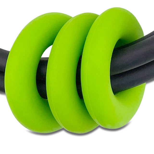 green rubber rings for Frank Ideas necklace
