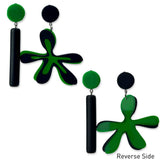 Flower Power earrings Abstract
