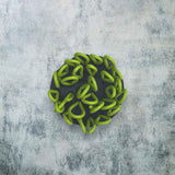 Loopy Rubber Circle Brooch