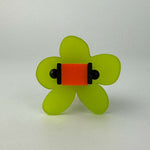Orange and green chunky flower shaped  ring