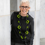 square shapes necklace
