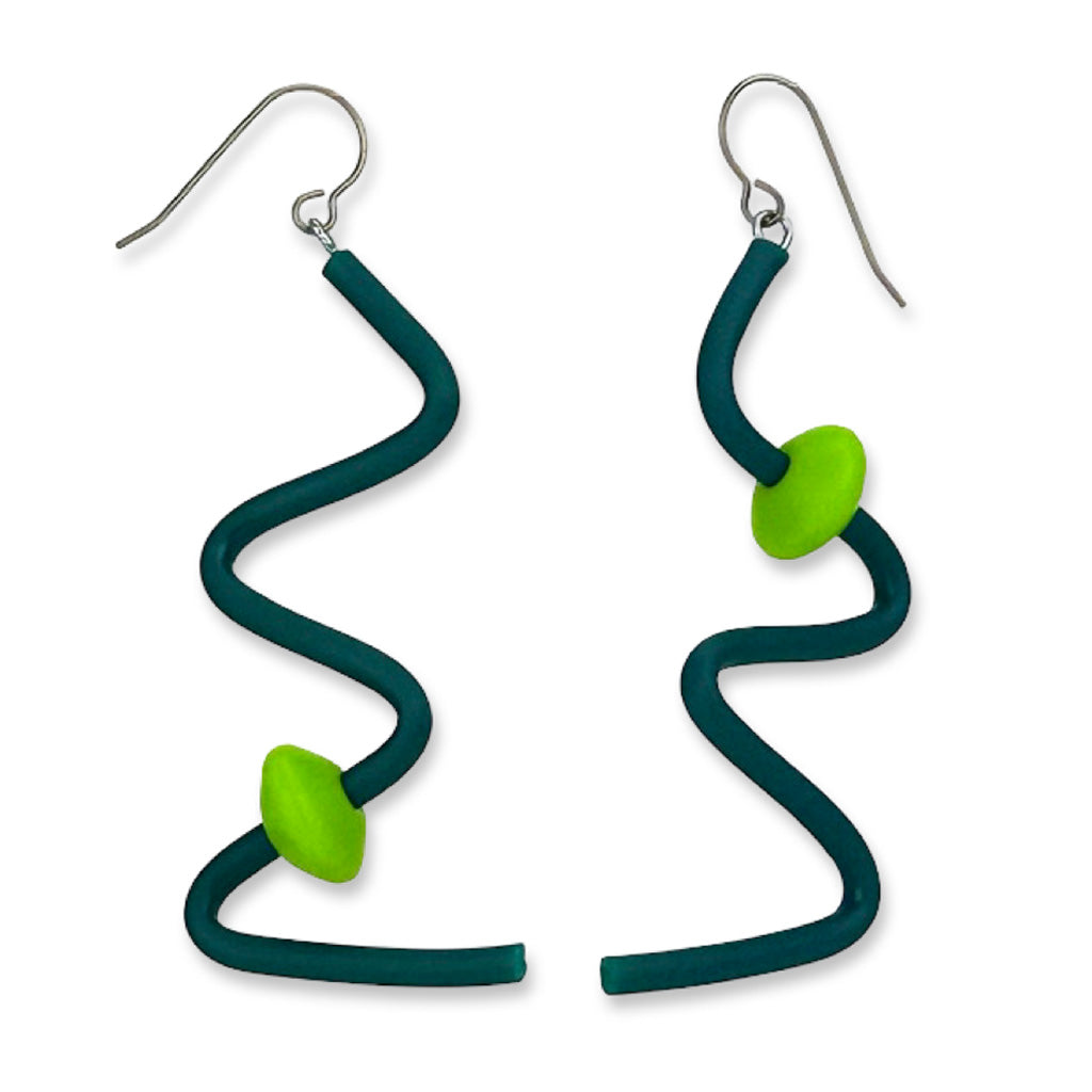 Squiggle earrings