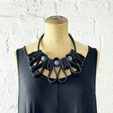 Big Squiggle, Rubber and Resin Necklace -discontinued