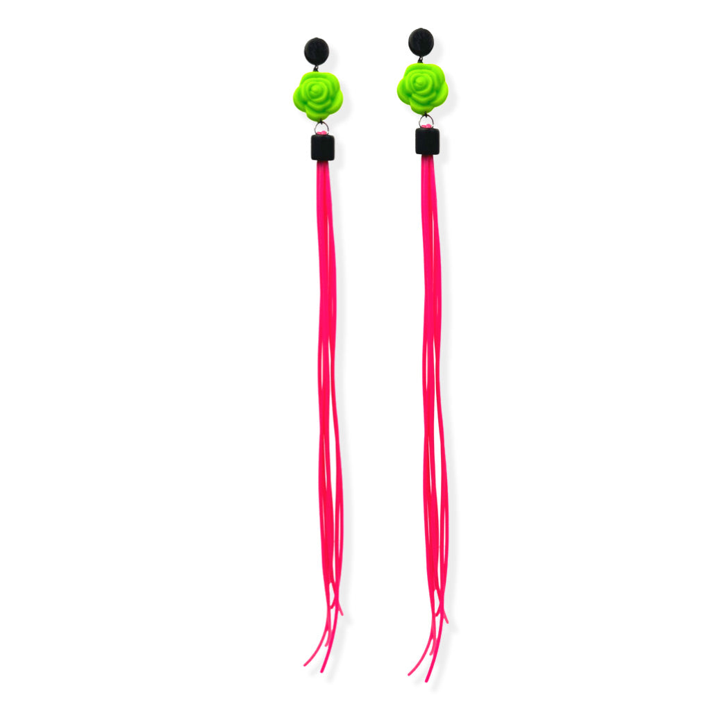 Flower earrings end colours