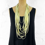 Hand-dyed rubber necklace -samples