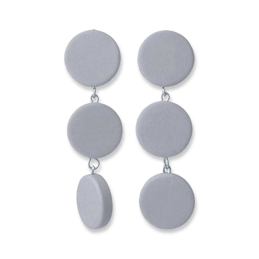 Triple Disk Resin Earrings